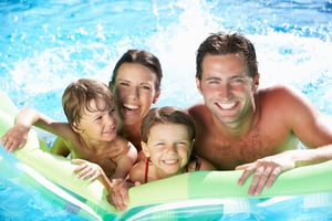 iStock-171578743 Family in Pool on Raft